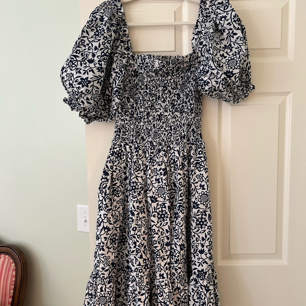 Polo Ralph Lauren deep navy and white dress